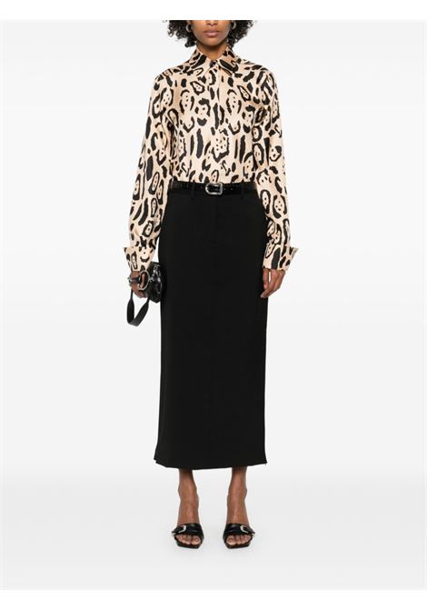 Camicia con stampa animalier armony in beige e nero Maxmara sportmax - donna MAXMARA SPORTMAX | 2512111031600002